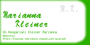 marianna kleiner business card